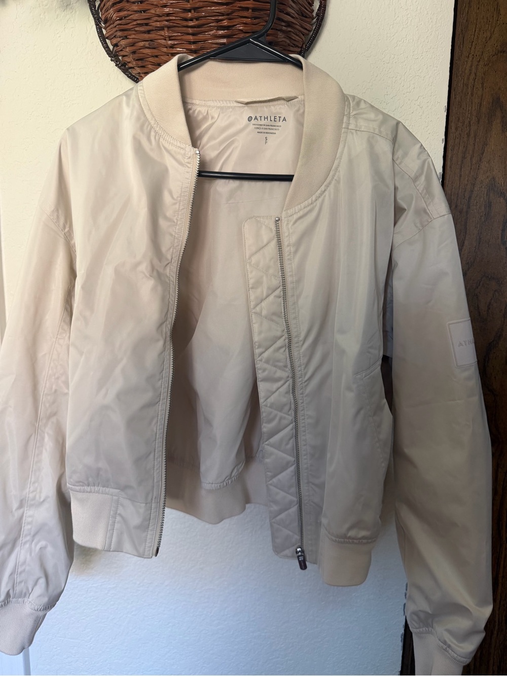 Athleta bomber jacket size small